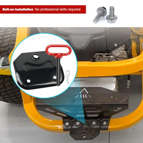 BAIKAISHUII installed on Cub Cadet mower side view demonstrates proper fit and added hauling capability
