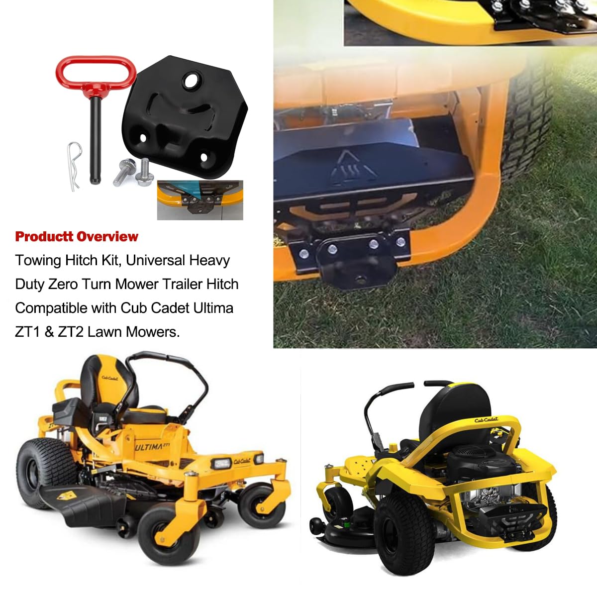 BAIKAISHUII towing a small utility cart on grass lifestyle shot showing efficient yard work