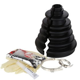 Bailcast close-up of split CV gaiter highlighting flexible material and protection