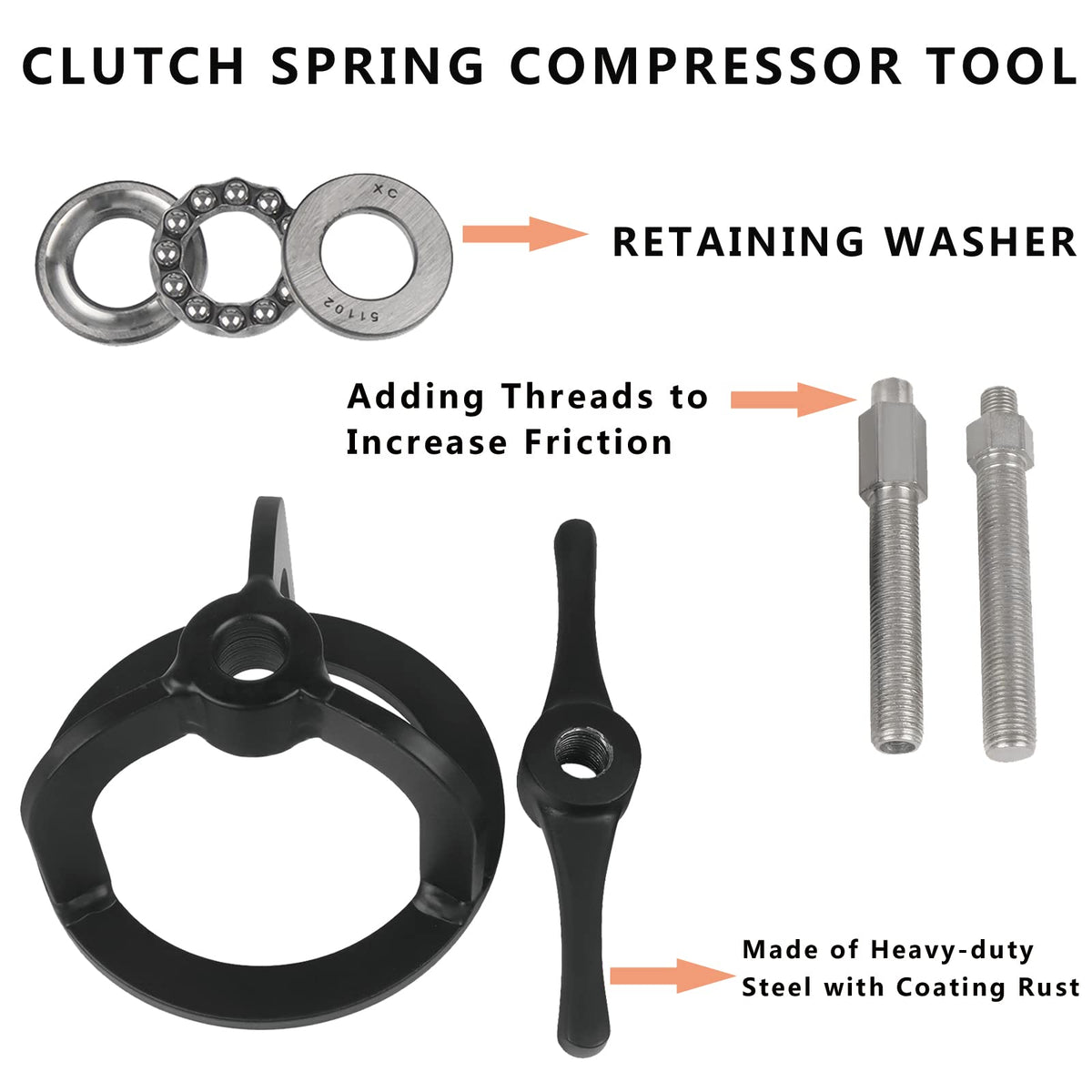 BAIONE compressor positioned on clutch assembly demonstrating secure fit and control