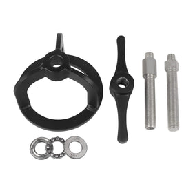BAIONE tool mounted on clutch assembly illustrating secure compression benefit