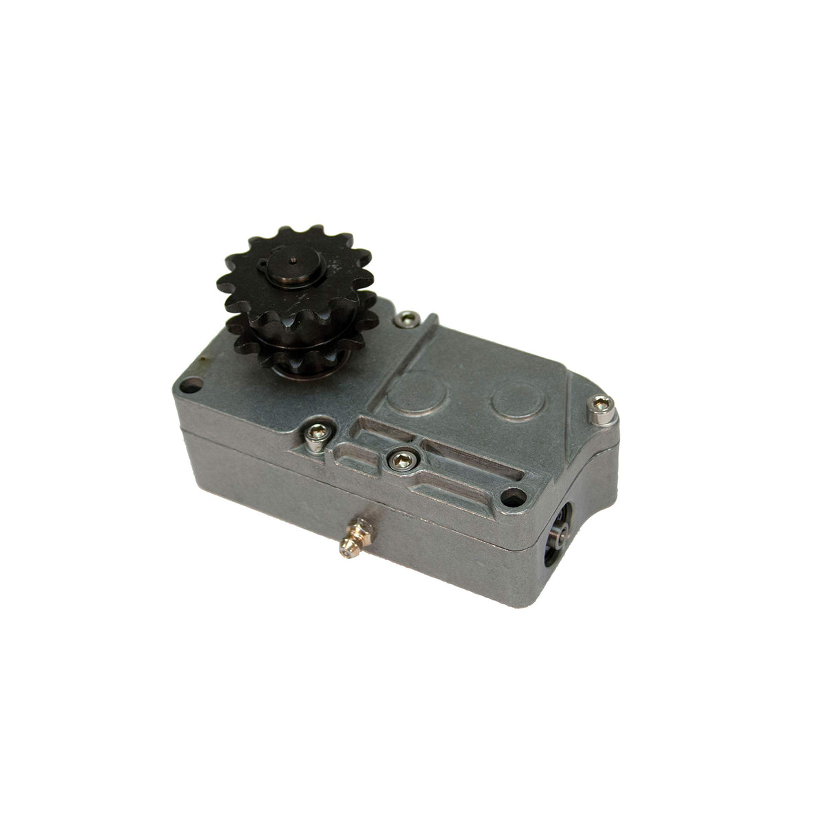BAL gearbox front mounting view showing bracket and easy-install benefit