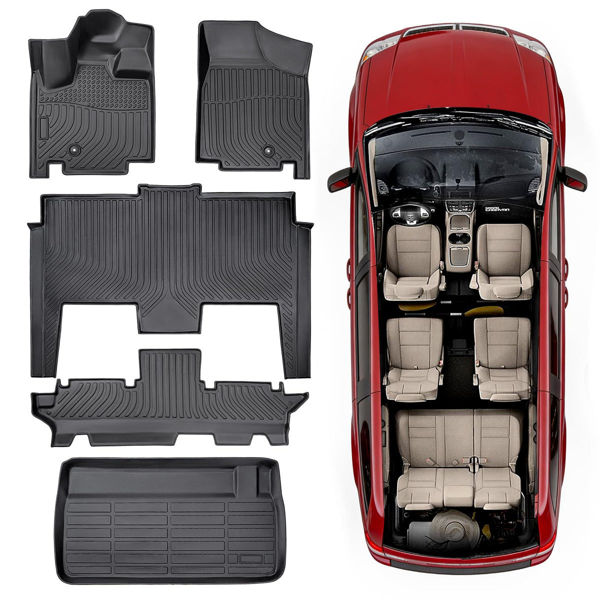 BAMACAR driver mat front view showing custom fit and protection
