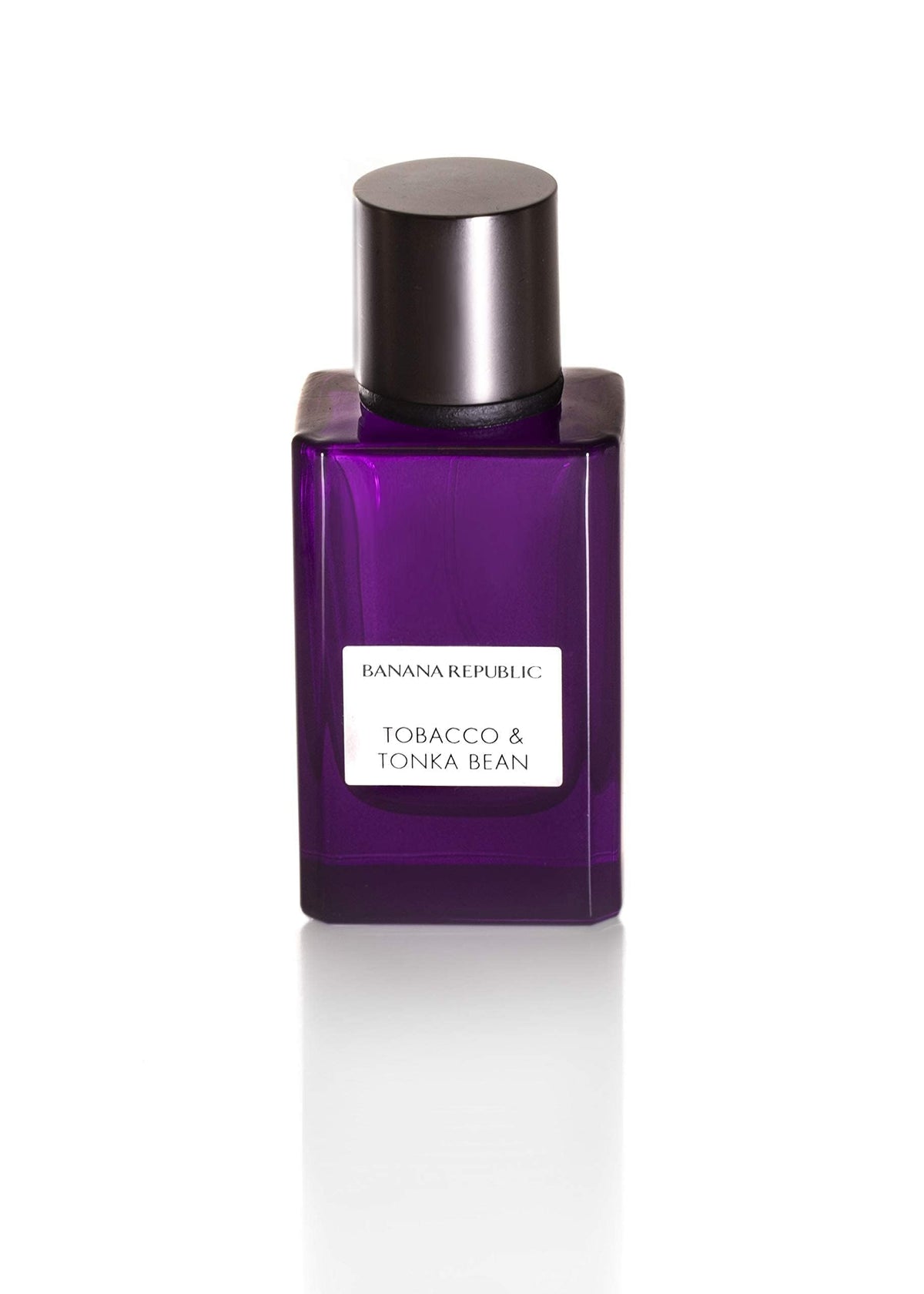 Banana Republic perfume bottle in hand demonstrating compact 2.5 oz travel-friendly size