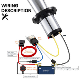 banhao horn side profile with mounting bracket for secure attachment benefit