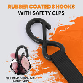 BANJEYSTRAPS S-hook coated finish resisting rust for long-term outdoor protection