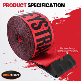 BANJEYSTRAPS webbing texture detail highlighting polyester weave and abrasion resistance
