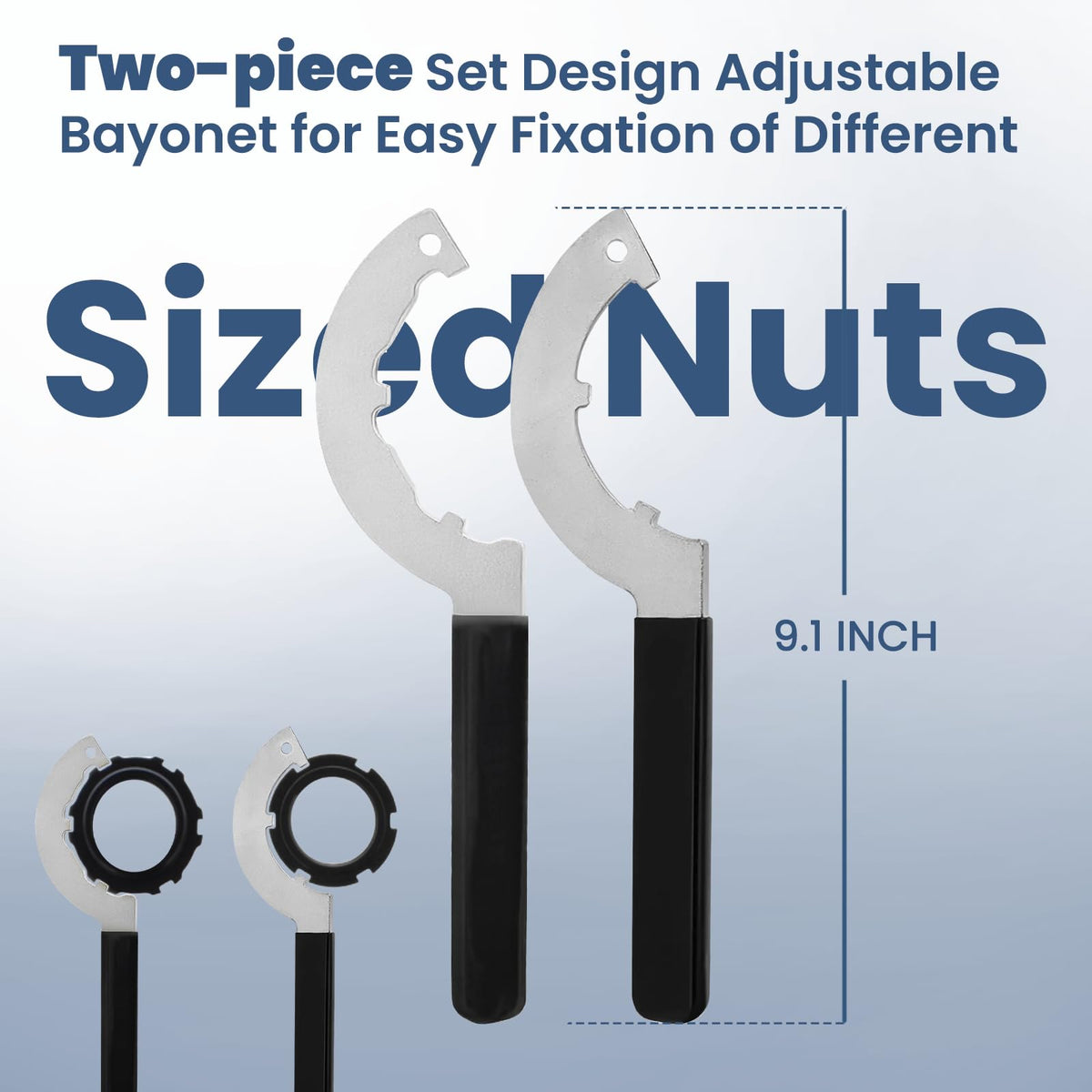 BANLIN ergonomic rubber handle detail highlighting non-slip grip and reduced hand fatigue