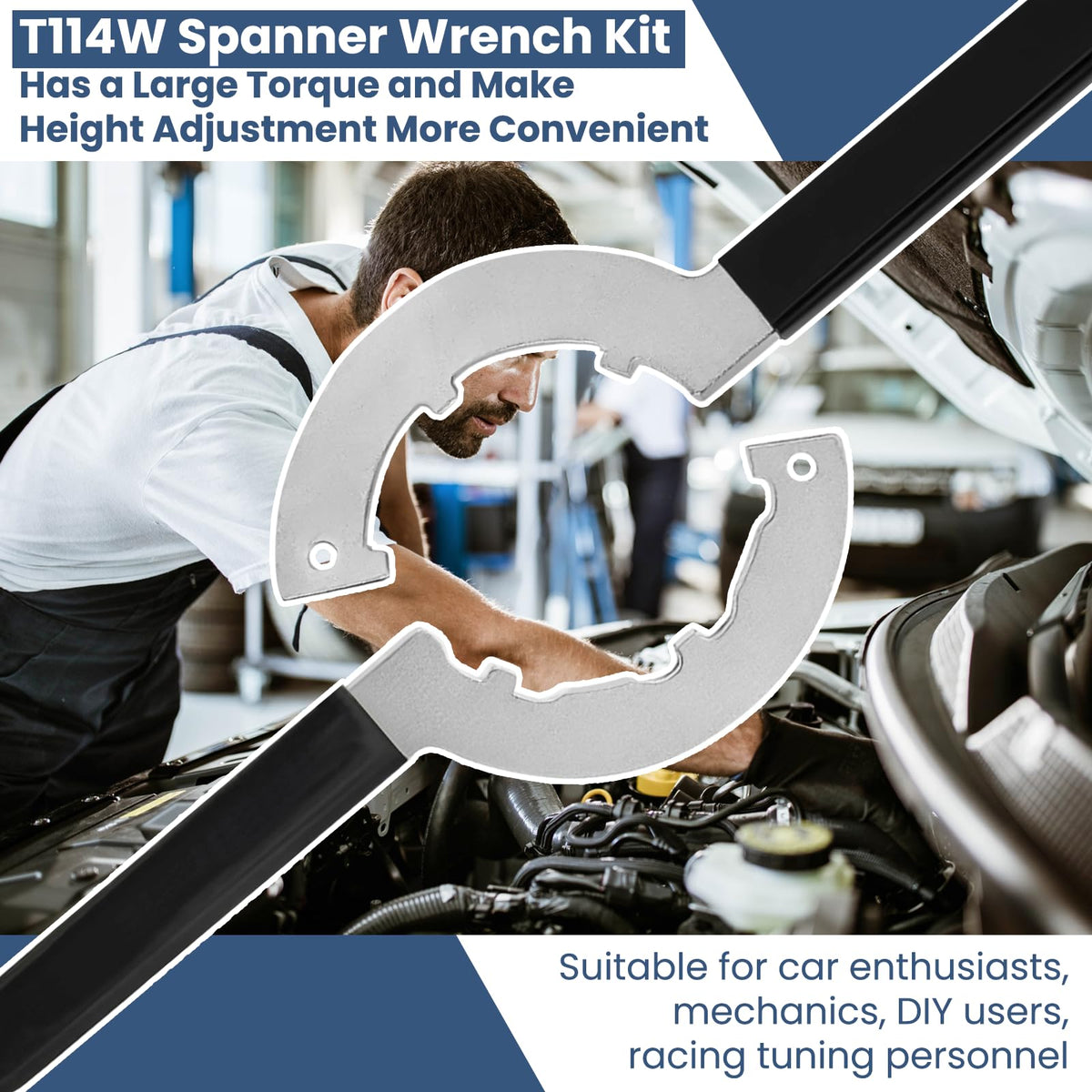 BANLIN wrenches on a workbench in a garage setting showing durable, ready-to-use workshop tool