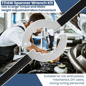 BANLIN wrenches on a workbench in a garage setting showing durable, ready-to-use workshop tool