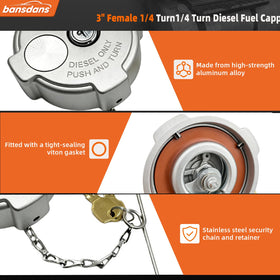 bansdans dust cover and safety chain protecting cap opening from debris