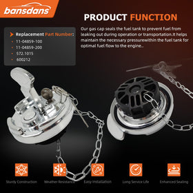 bansdans rubber seals and 13-inch safety chains included for leak prevention