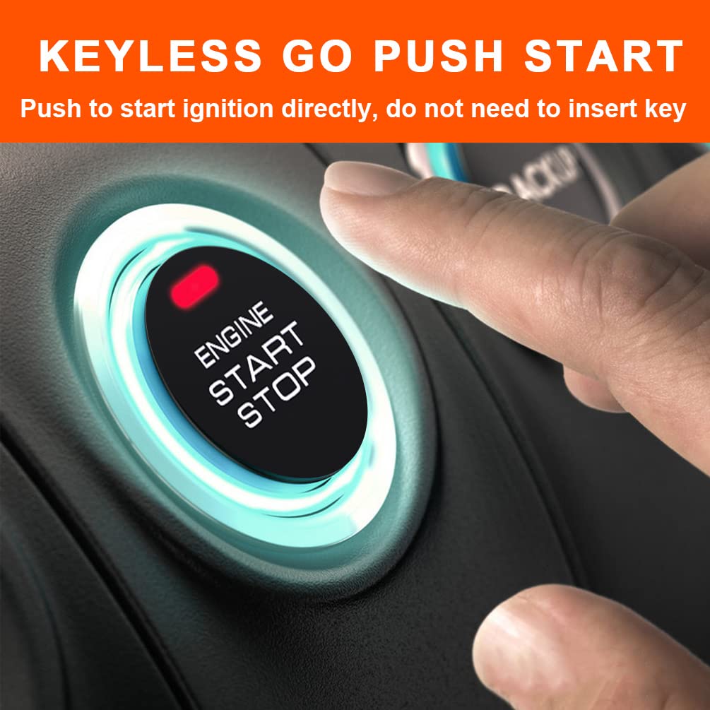 BANVIE push-to-start button close-up showing neat finish and quick-start convenience