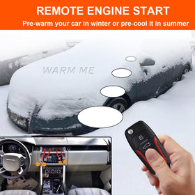 BANVIE remote fob front view enabling keyless entry and remote engine start