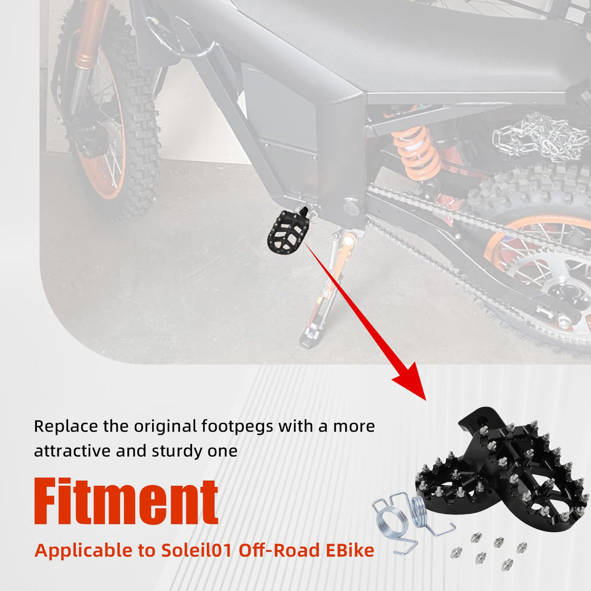 BAOUFF close-up of 7075 aluminum teeth for superior boot traction