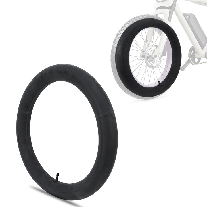 BAOUFF inner tube front view showing full 20x4.0 profile and fit benefit