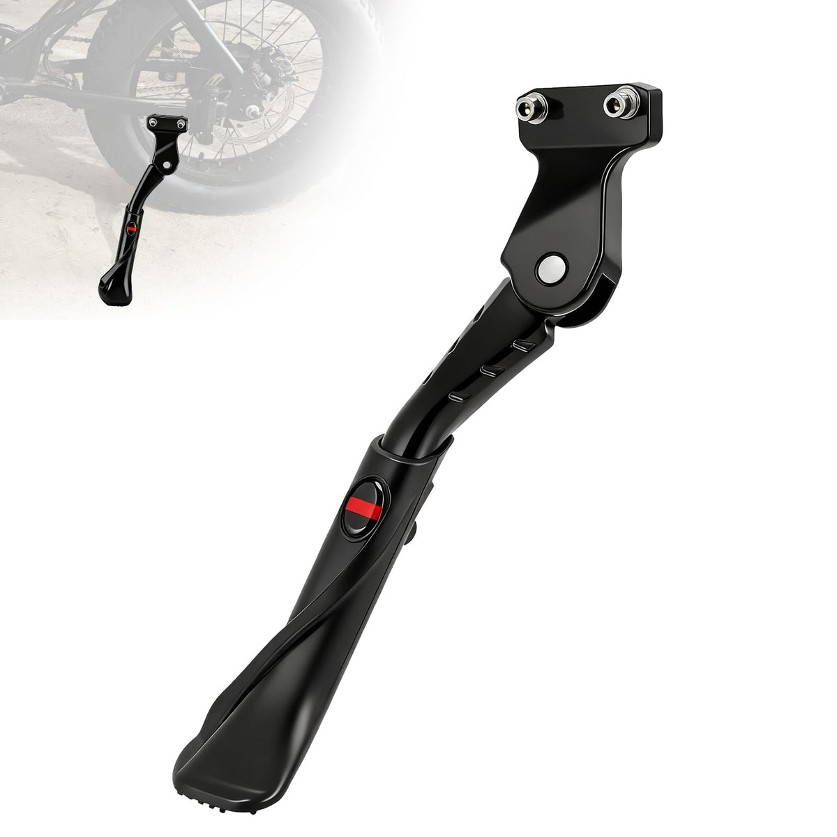BAOUFF kickstand front view showing sturdy alloy body and clean profile benefit: durable support