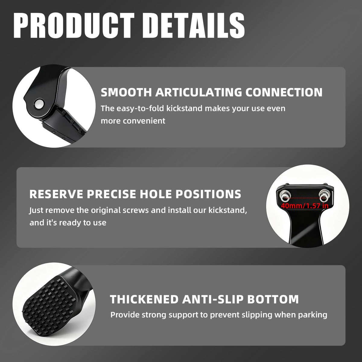 BAOUFF included screw tools and hardware laid out for fast, simple installation