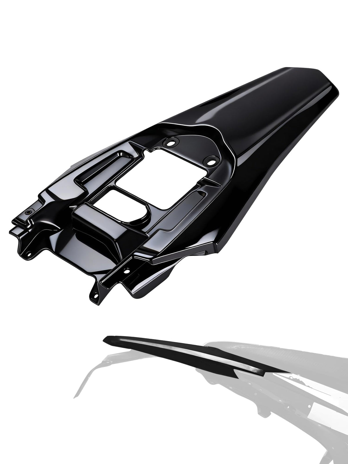 BAOUFF rear fender front view showing clean lines and protection benefit