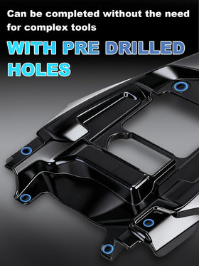BAOUFF rear fender beside ruler showing compact size and fitment clarity