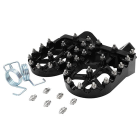 BAOUFF footpeg next to boot showing size and ergonomic benefit