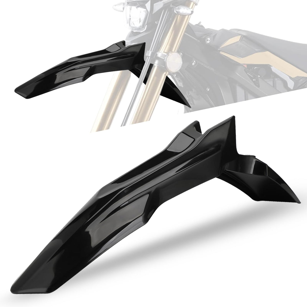 BAOUFF front fender full front view showing clean protection and styling