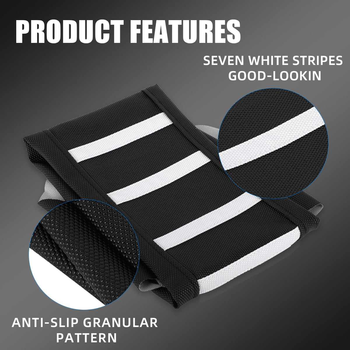 BAOUFF close-up of granular PVC texture offers improved anti-slip grip