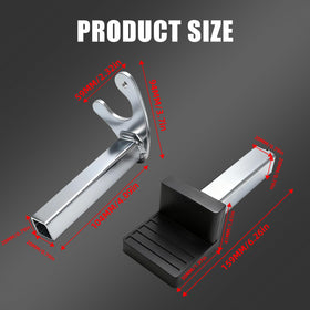 BAOUFF U-shaped adapter close-up highlighting iron strength benefit