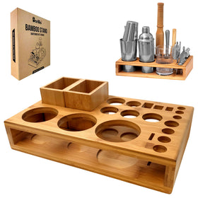 barillio front view bamboo stand showing organized tool storage and easy access
