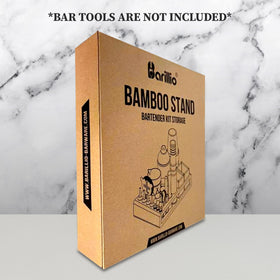 barillio lifestyle home bar display showing stylish countertop organization benefit