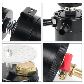 BARTOO bottom drain and plug close-up emphasizing simple oil removal benefit