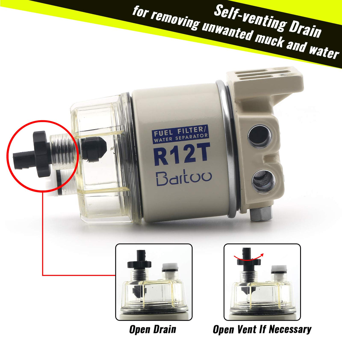 BARTOO R12T next to ruler showing size and scale for accurate fit confirmation