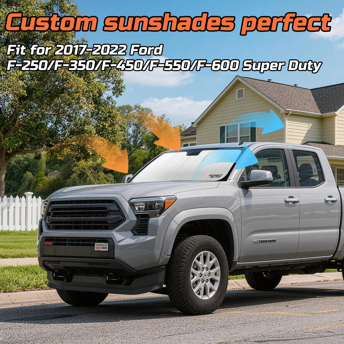 BasaltAuto reflective surface close-up demonstrating strong sun reflection and heat reduction