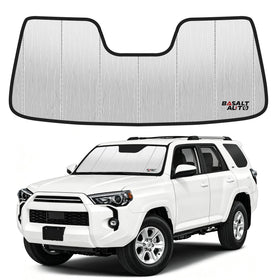BasaltAuto front view showing precision fit in Toyota 4Runner windshield and full coverage benefit