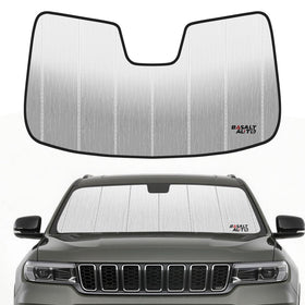 BasaltAuto front view showing perfect Grand Cherokee windshield fit and full coverage