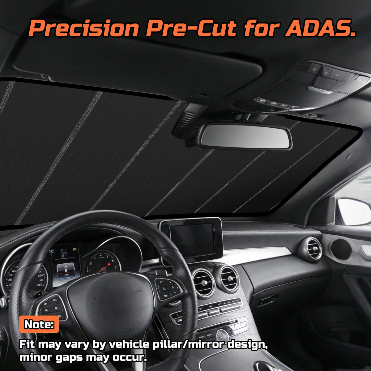 BasaltAuto mirror notch detail preventing interference and ensuring stable fit