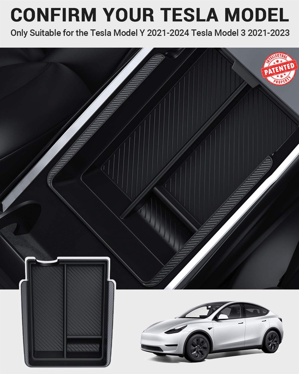 BASENOR armrest storage open showing roomy compartment benefit