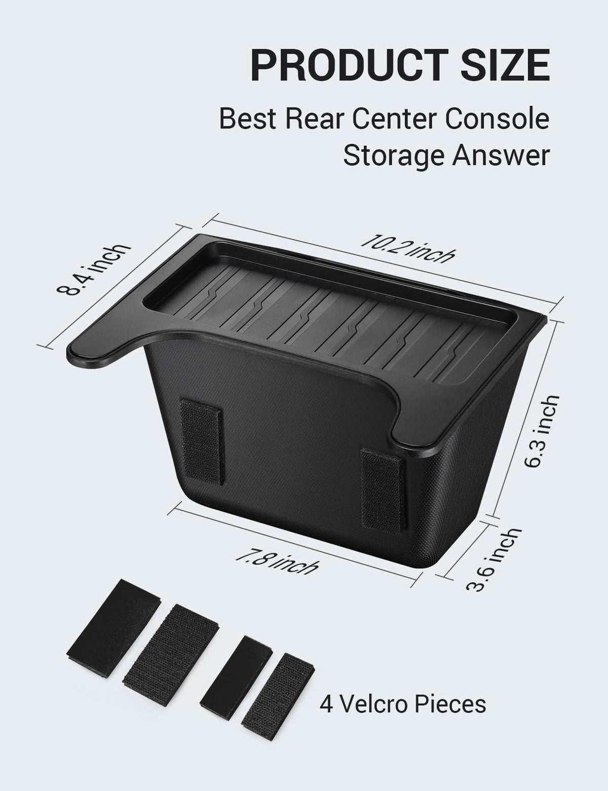 BASENOR back Velcro and label detail showing easy tool-free installation