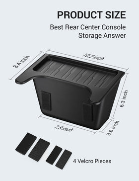 BASENOR back Velcro and label detail showing easy tool-free installation
