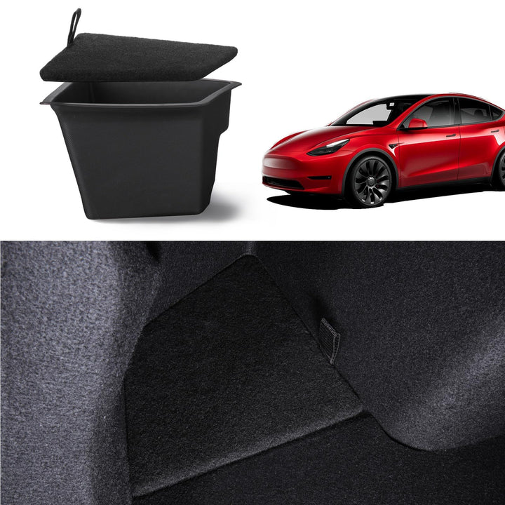 BASENOR front view of trunk bin showing fit and protection