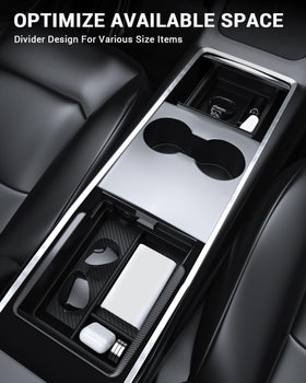 BASENOR hidden armrest insert installed offering concealed storage