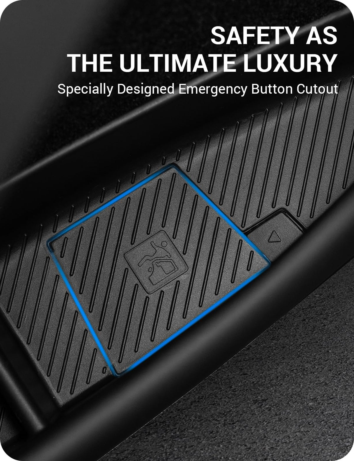 BASENOR close-up of anti-slip TPE texture providing secure grip and scratch protection