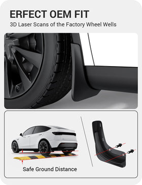 BASENOR underbody detail showing precise alignment with Tesla mounting points