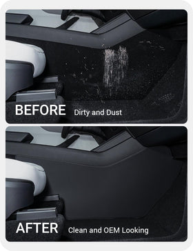 BASENOR side mat installed at passenger foot area preventing scuffs and dirt