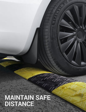 BASENOR mud flaps on snowy road reducing spray and corrosion risk