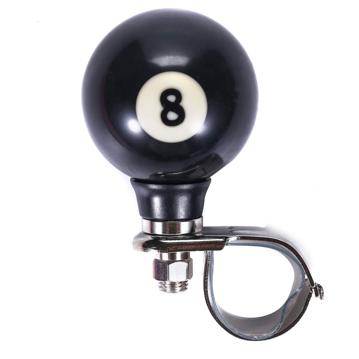 Bashineng knob installed on steering wheel demonstrating easier one-handed steering