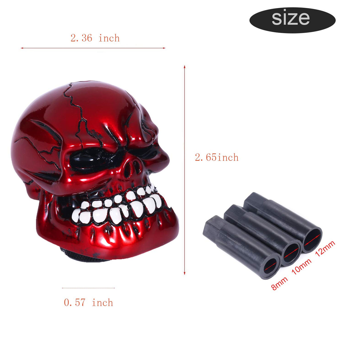 Bashineng skull close-up detail highlighting sculpted texture and grip benefit