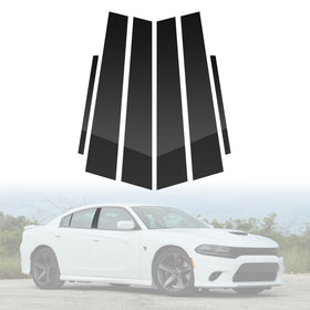 BASIKER front packaging showing full 6-piece pillar trim kit and fitment details