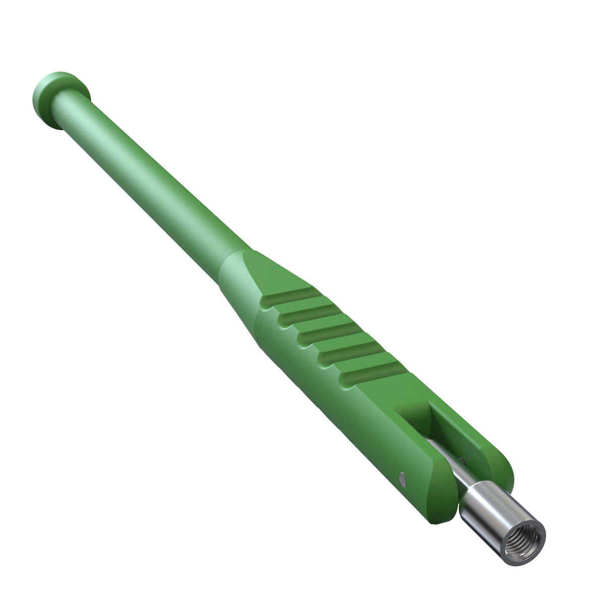 BASIKER front view of green valve stem puller showing full tool and benefits