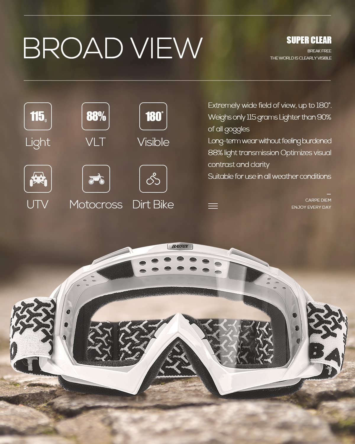 BATFOX flexible frame demonstrating bendability for compact storage